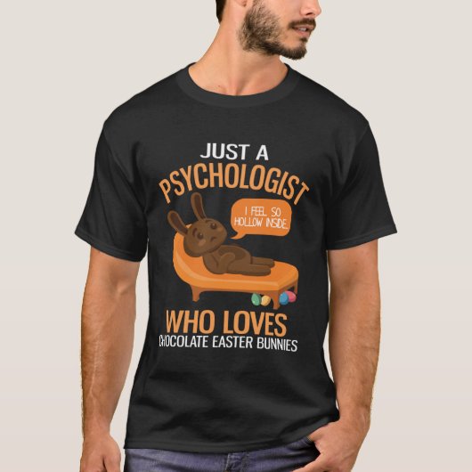 Mental Health Awareness Chocolate Bunny Funny East Tシャツ (正面)