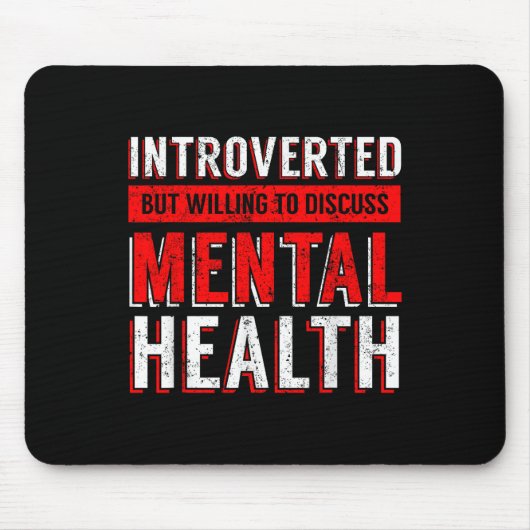 Mental Health Awareness Depression マウスパッド (正面)