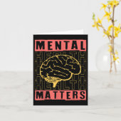 Mental Health Awareness Depression Suicide Prevent カード (黄色い花)