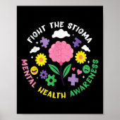 Mental Health Awareness Depression Suicide Prevent ポスター (正面)