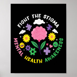 Mental Health Awareness Depression Suicide Prevent ポスター
