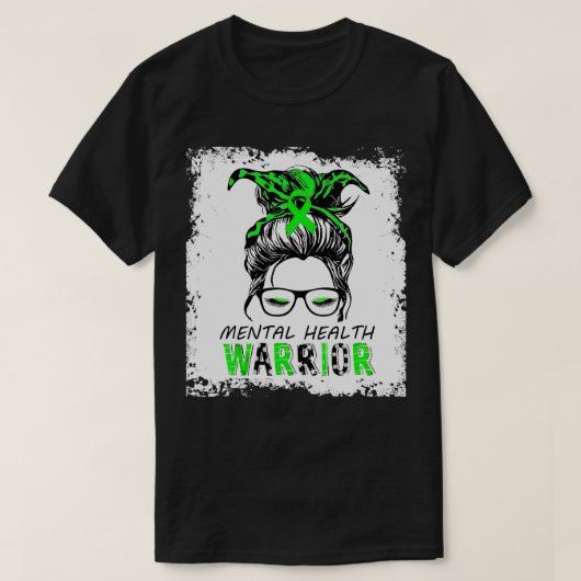 mental health awareness , design mental health war tシャツ (デザイン正面)