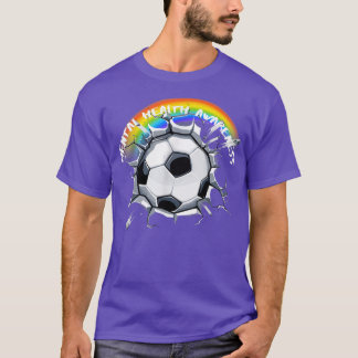 Mental Health Awareness LGBTQ Soccer Rainbow Pride Tシャツ
