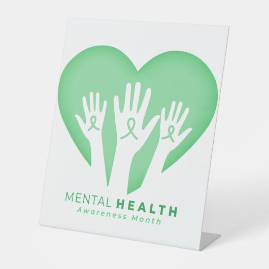 Mental Health Awareness Month 台座サイン (正面)