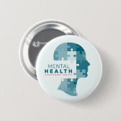 Mental Health Awareness Month 缶バッジ (正面&裏面)