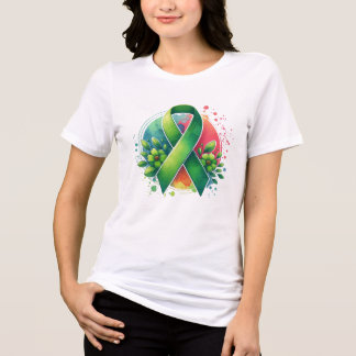 Mental Health Awareness Ribbon トライブレンドＴシャツ