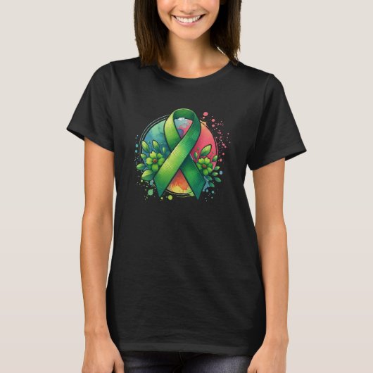 Mental Health Awareness Ribbon Tシャツ (正面)