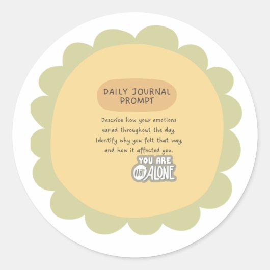 mental health awareness Sticker ラウンドシール (正面)