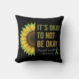 Mental Health Awareness Sunflower  クッション