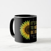 Mental Health Awareness Sunflower マグカップ (正面左)