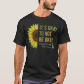 Mental Health Awareness Sunflower T-Shirt Tシャツ (正面)