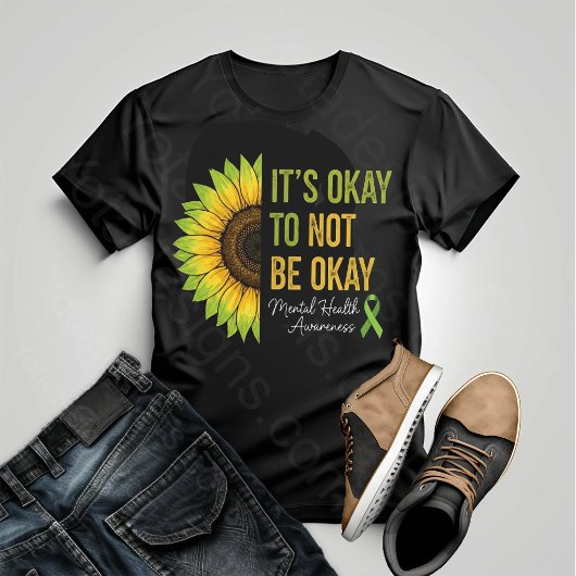 Mental Health Awareness Sunflower T-Shirt Tシャツ