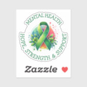 Mental Health Awareness - Support Strength Support シール (シート)