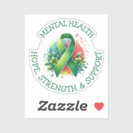 Mental Health Awareness - Support Strength Support シール
