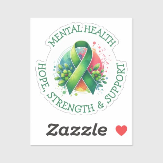 Mental Health Awareness - Support Strength Support シール (シート)