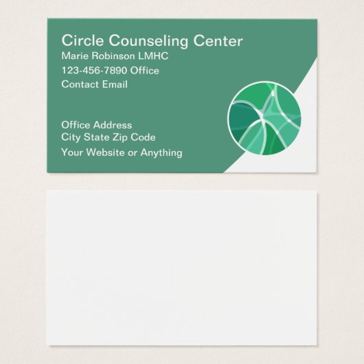 Mental Health Counseling Modern Minimalist (正面&裏面)