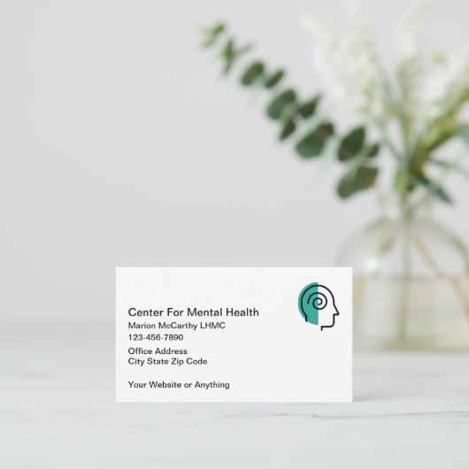 Mental Health Counselor Business Cards 名刺 (スタンド正面)