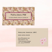 Mental Health Counselor Cherry Blossom Sakura  名刺