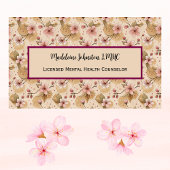 Mental Health Counselor Cherry Blossom Sakura  名刺