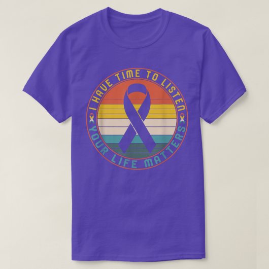 Mental Health Counselor Suicide Prevention Awarene Tシャツ (デザイン正面)