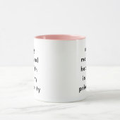 Mental Health First Motivational Mug for SelfLove マグカップ (中央)