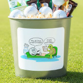 Mental Health Get Well, Golf Humor for Support スクエアシール