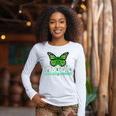 Mental Health Green Ribbon Butterfly Tシャツ
