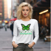Mental Health Green Ribbon Butterfly Tシャツ