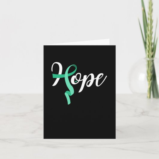 Mental Health Hope - Mental Health Green Ribbon Aw カード (正面)