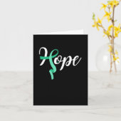 Mental Health Hope - Mental Health Green Ribbon Aw カード (黄色い花)