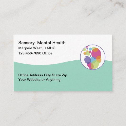 Mental Health Licensed Mental Health Counselor 名刺 (正面)