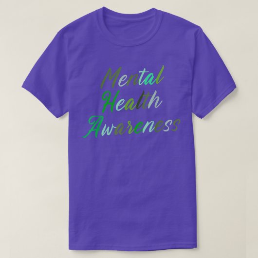 Mental Health Matters Awareness4640 2143  Tシャツ (デザイン正面)