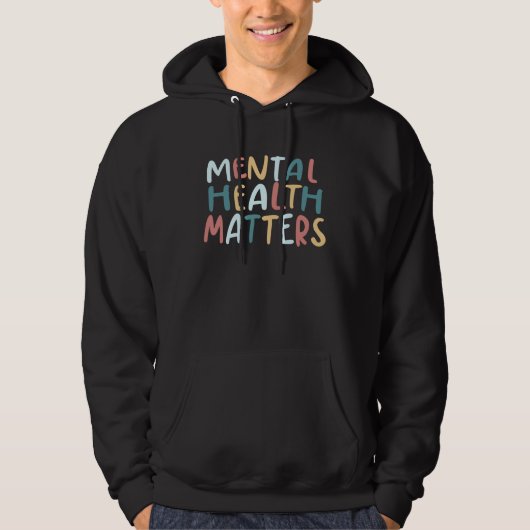Mental Health Matters Awareness Kids Boys Girls Me パーカ (正面)
