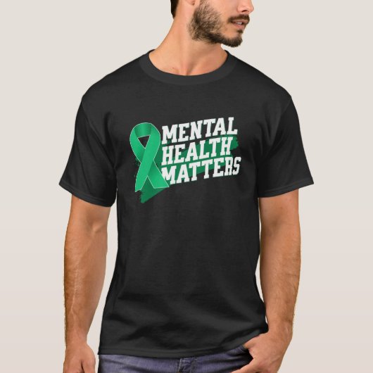 Mental Health Matters Emotional Well Being Awarene Tシャツ (正面)