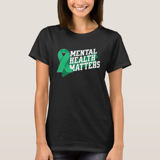 Mental Health Matters Emotional Well Being Awarene Tシャツ (正面)