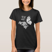 Mental Health Matters End The Stigma Butterfly Flo Tシャツ (正面)