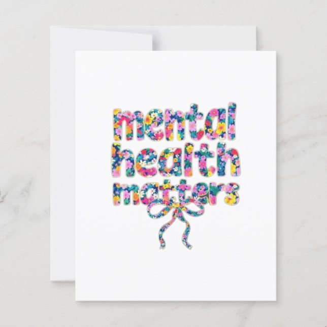 🌸 Mental Health Matters Floral Design (正面)
