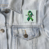 Mental Health Matters Pop Art Green Ribbon 缶バッジ (インサイチュ)