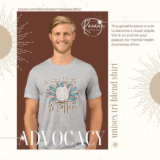 Mental Health Matters Unisex Tri-Blend Shirt トライブレンドＴシャツ