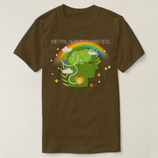 Mental Health Pride 5283 2458 Tシャツ (デザイン正面)