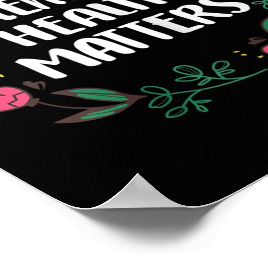 Mental Health Problems Awareness Suicide Preventio ポスター (角)