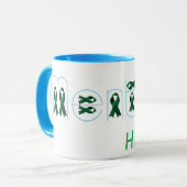 Mental Health Ribbonsサポートメッセージ マグカップ (正面左)