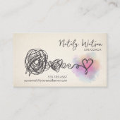 Mental Health Scribble to Heart Unraveling 名刺 (正面)