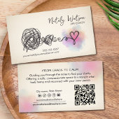 Mental Health Scribble to Heart Unraveling 名刺