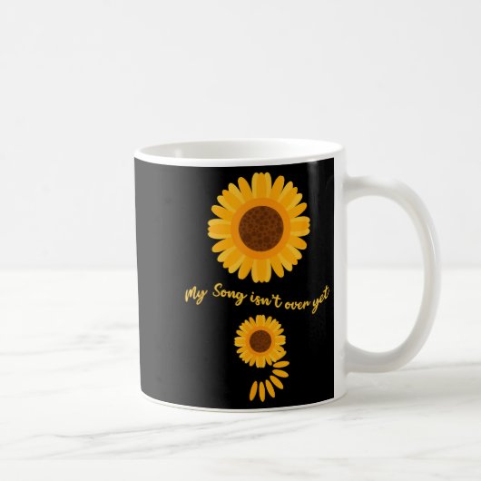 Mental Health Semicolon Sunflower Suicide Preventi コーヒーマグカップ (右)
