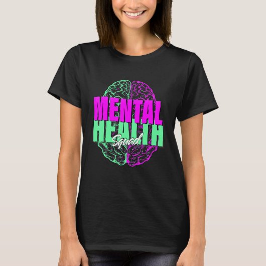 Mental Health Squad Appreciation Day Tie Dye Women Tシャツ (正面)