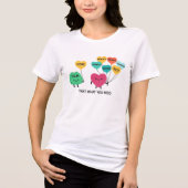 Mental Health Support Balloons トライブレンドＴシャツ (正面)
