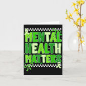 Mental health support squad preppy motivational Me カード (黄色い花)