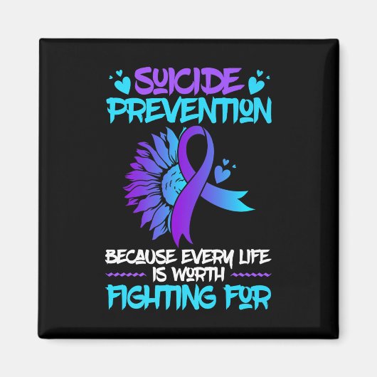 Mental Health Support Week Suicide Prevention Awar マグネット (正面)