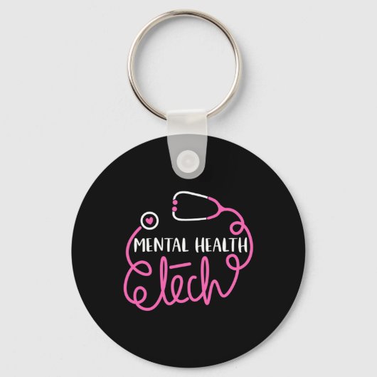 Mental Health Tech – 精神科医Tec キーホルダー (正面)